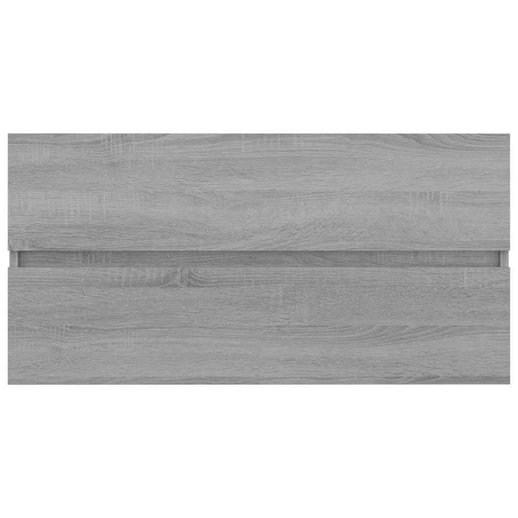 Mobile Sottolavabo Grigio Sonoma 90x38,5x45cm Legno Multistrato 815655