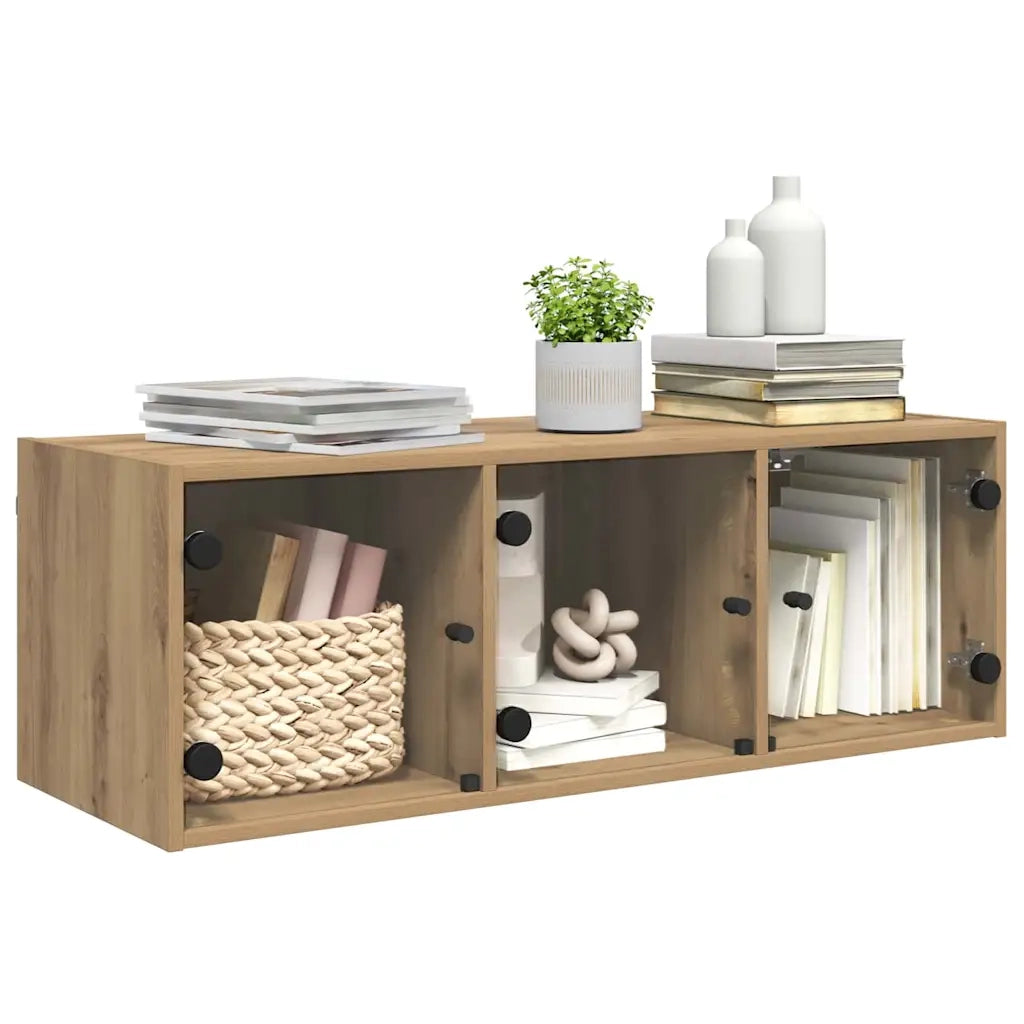 Armadietto a Muro | Mobile a Parete Rovere artigianale 102 x 37 x 35 cm