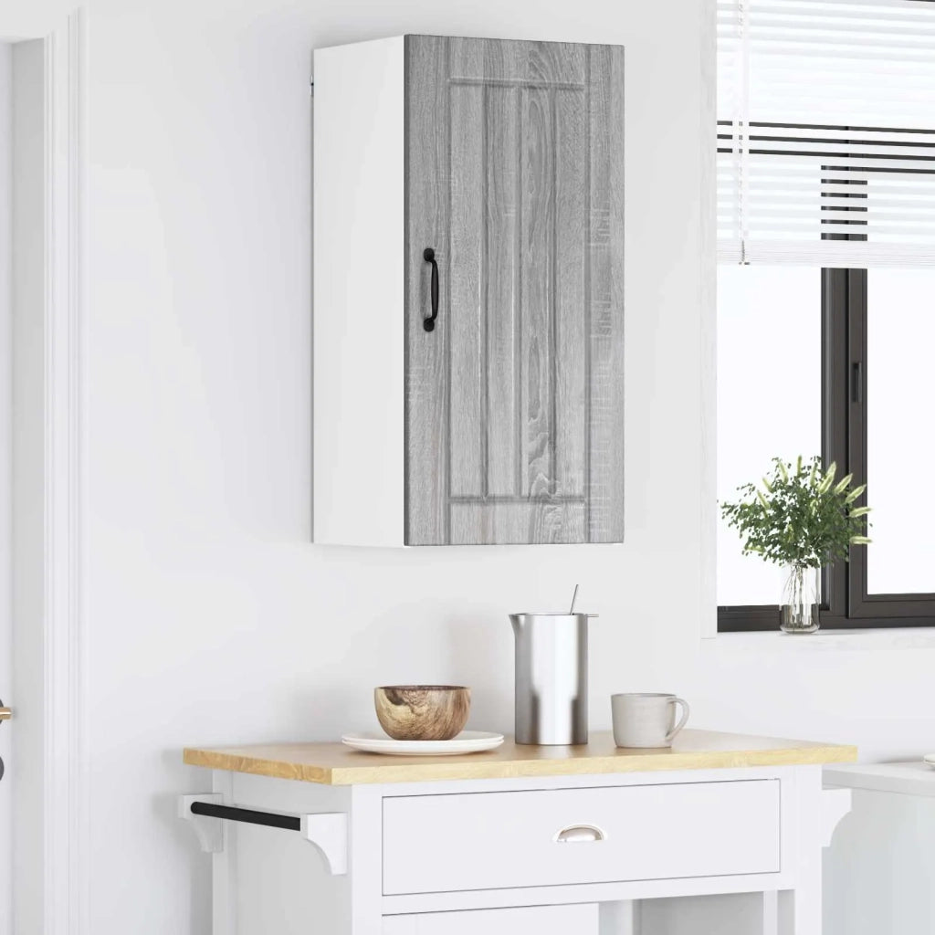Armadietto a muro LUCCA Grigio Sonoma 40 x 31 x 80 cm
