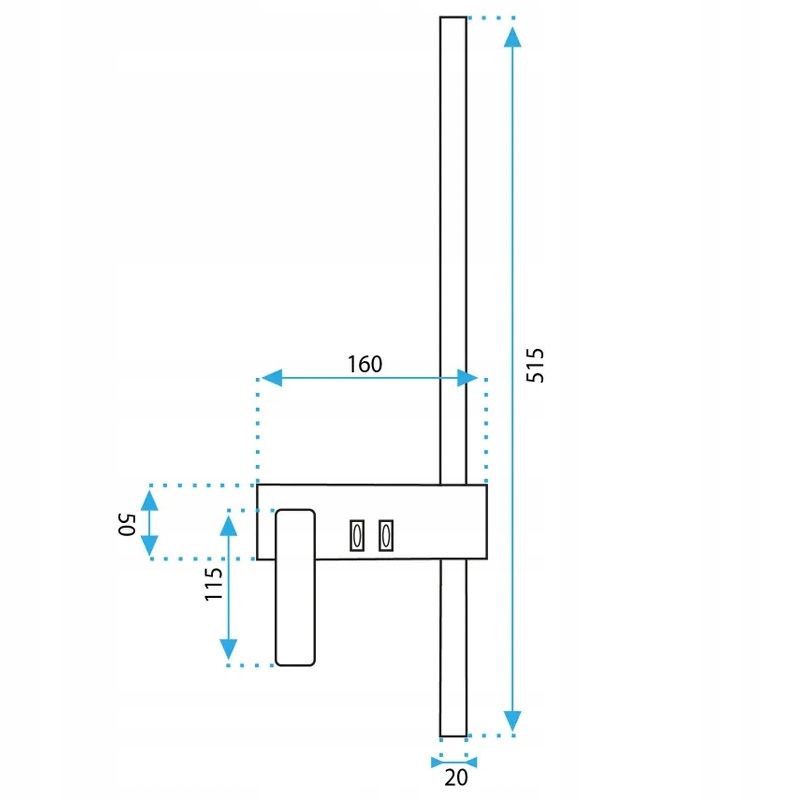 Lampada Da Parete App1439-w Right Black Gold
