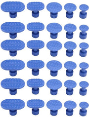 Set di riparazione di fenditure, 30 pezzi di clip nylon per rimozione di fenditure carrozzeria, strumenti di riparazione spray-free, clip self-adesive blu