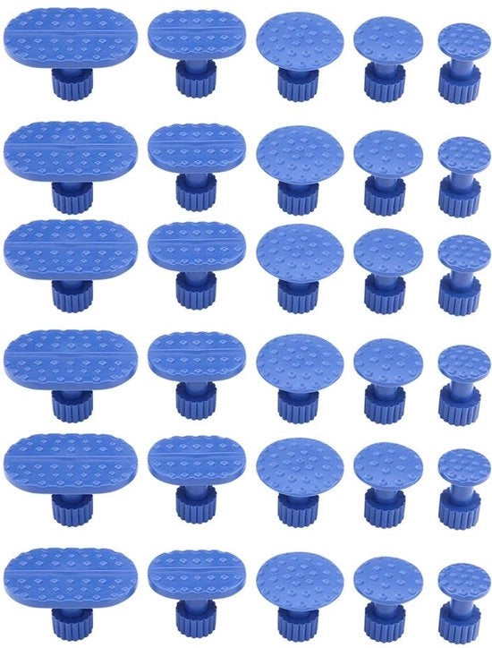 Set di riparazione di fenditure, 30 pezzi di clip nylon per rimozione di fenditure carrozzeria, strumenti di riparazione spray-free, clip self-adesive blu