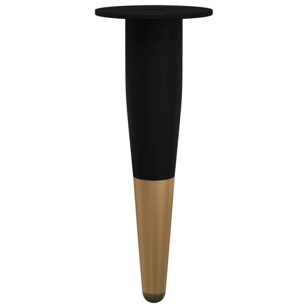Piedini per mobili 12 pz Nero e Oro ? 40 x 98 mm Ferro CFW9727099