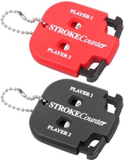 Puntenteller da Golf 2 pezzi - Teller portatile - Teller manuale - Puntenteller quadrata - Puntenteller in ABS resistente - Dimensioni 4,9 x 5,5 cm - Teller di punteggio da golf