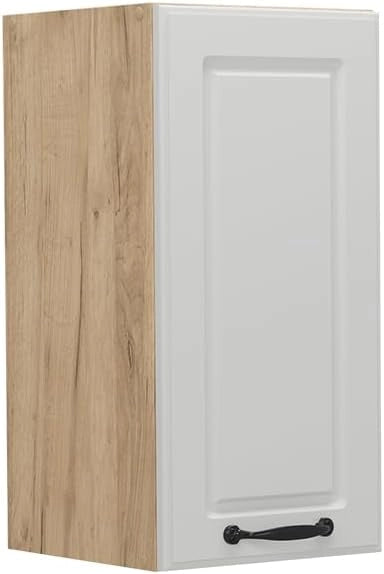 Pensile da cucina R-Line, Bianco casa di campagna, 30 cm