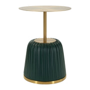 Tavolino VKH1099, Verde, Metallo, 40x40x55 cm
