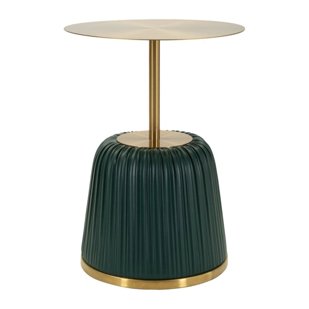 Tavolino VKH1099, Verde, Metallo, 40x40x55 cm