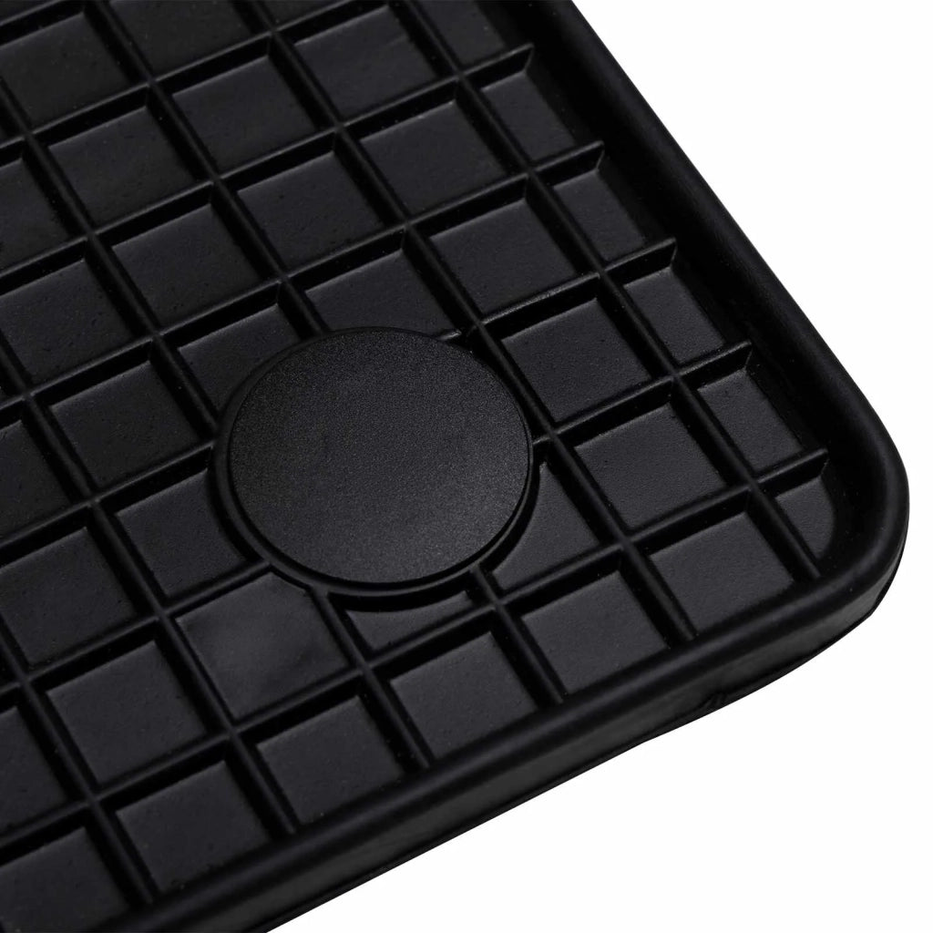 Tappetino per Auto 4 pz Nero Gomma CFW7611593