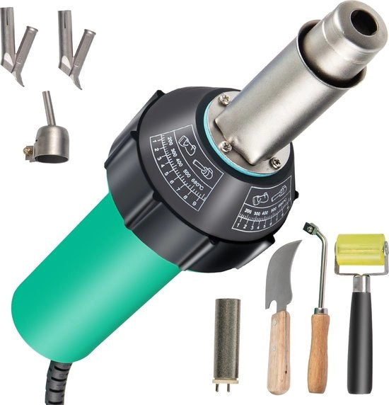 Pistolo per la fusione - Pistolo per la fusione - Pistolo per la fusione in plastica - 1600W - 220V - 40/600° - Blu - Casa - Professionale - Pistolo per la fusione