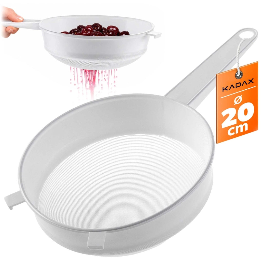 Colino a maglie fitte KADAX per farina, latte, zucchero a velo, da cucina, in plastica, 20 cm (200 mm)