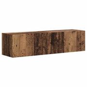 Mobile TV da parete 2 pz | Armadietto TV | Mobile Porta TV Legno vecchio 60 x 31 x 29,5 cm