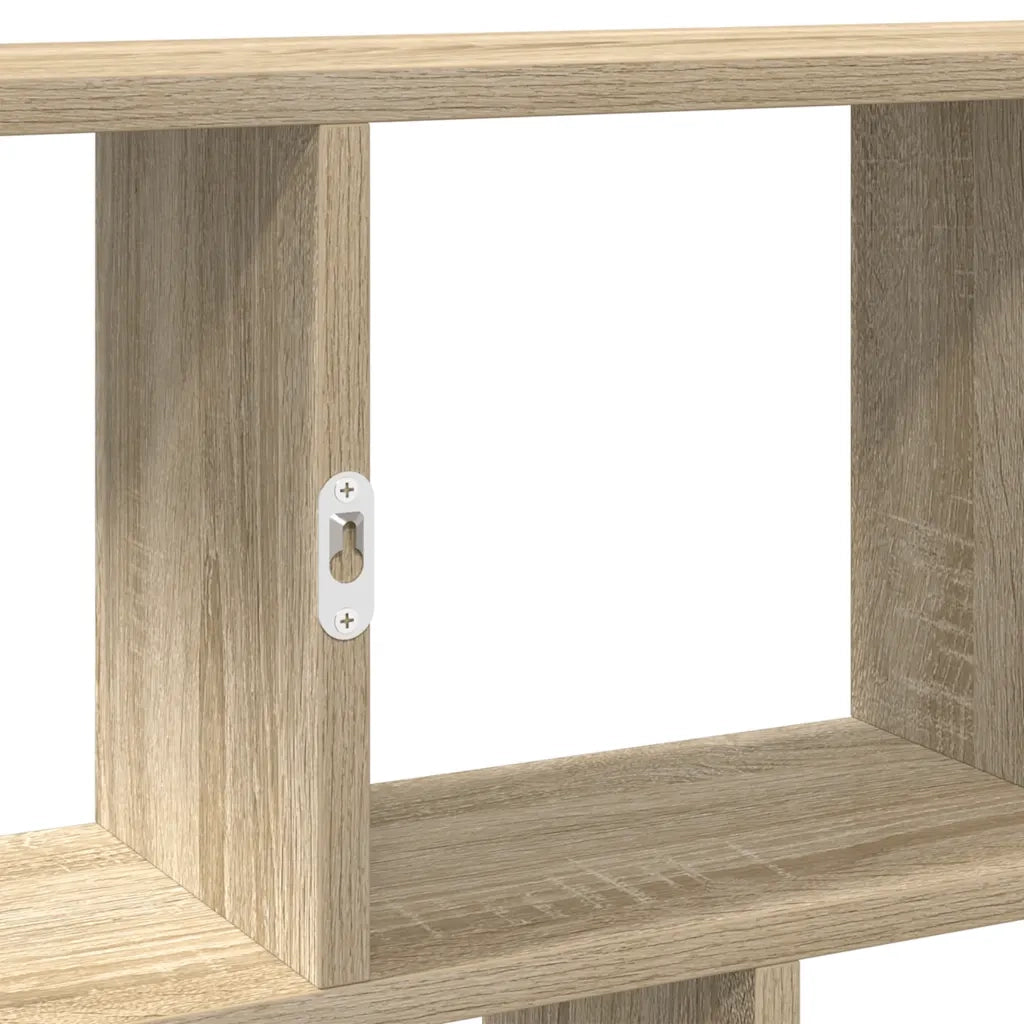 Mensola a Cubo da Muro 12 Scomparti in Truciolato Rovere Sonoma 860015