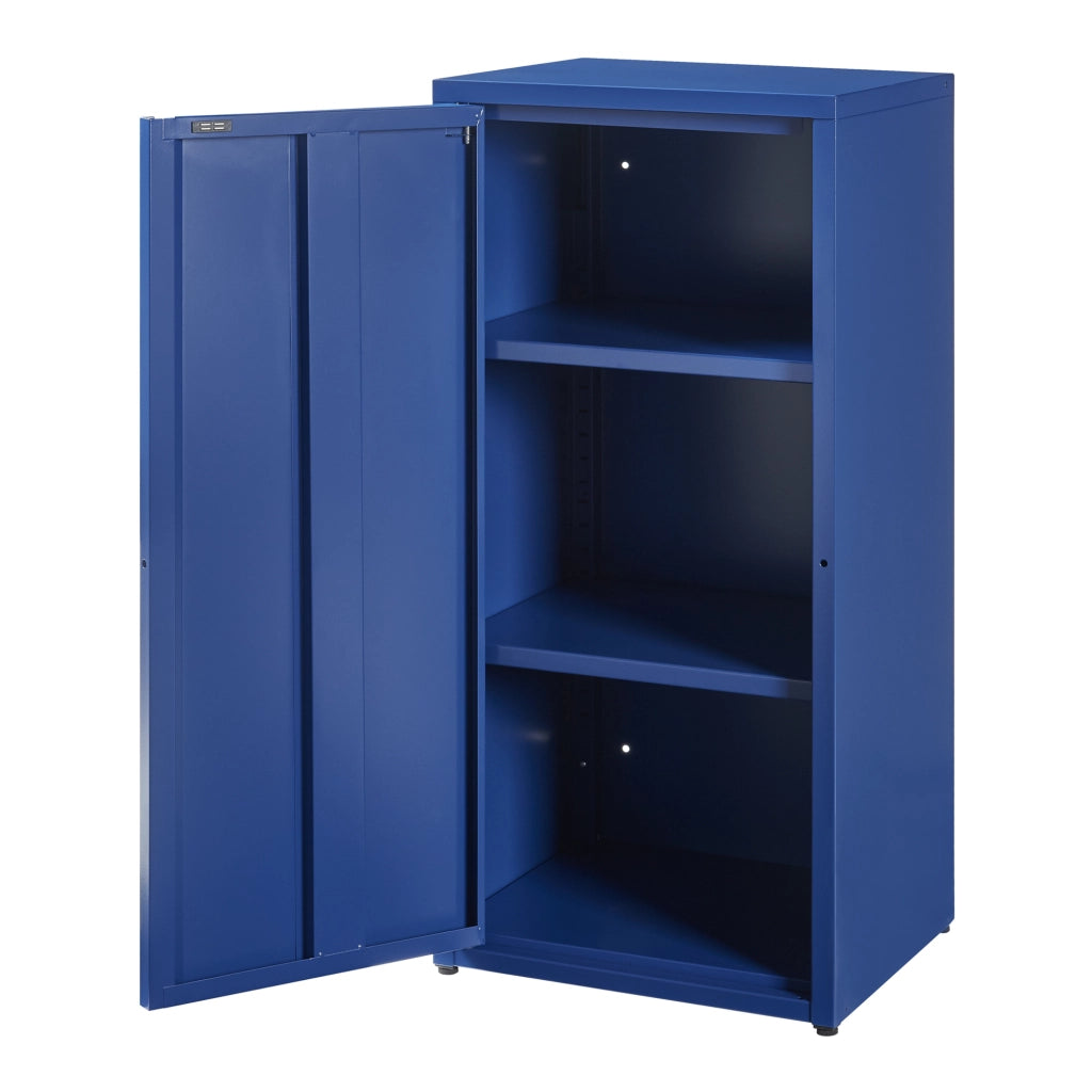 Armadio a Colonna Burlöv in Metallo Mobile per Archivio 88 x 40 x 35 cm Blu [en.casa]