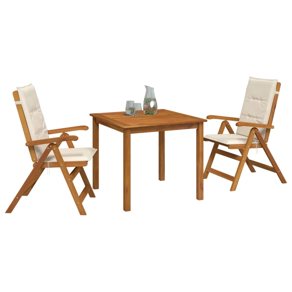 Set da pranzo da giardino 3 pezzi Naturale 3434590