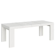 Tavolo allungabile 160/264x90 cm Roxell Premium colore bianco frassino