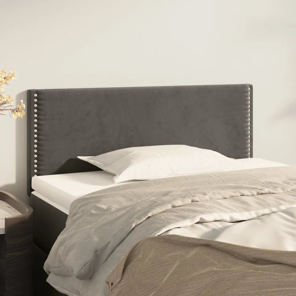 Testiera | Testata Grigio Scuro 90x5x78/88 cm in Velluto