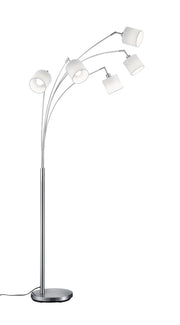 Piantana da Interno  E14 in Metallo Nickel Opaco
