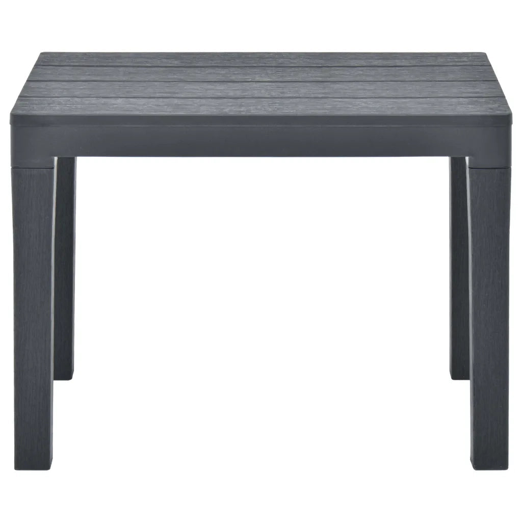 Panchine da Giardino 2 pz Antracite in Plastica 48781