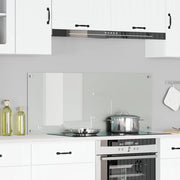 Schienale per Cucina Trasparente 120x50x0,6 cm in Vetro Temperato