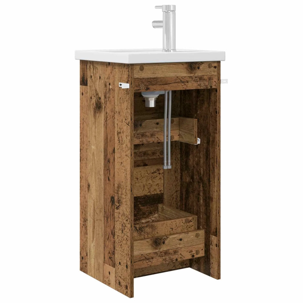 Mobile da bagno con lavabo Legno antico 42 x 40 x 84,5 cm 890726