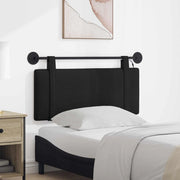 Testiera sospesa Con luce LED Nero Tessuto 3423879
