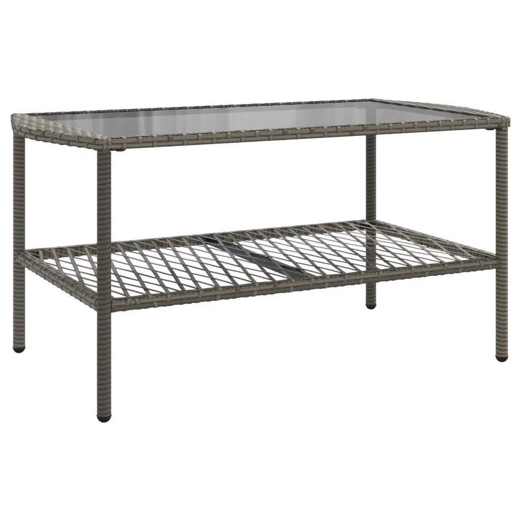 Set Divani da Giardino 4 pz | Set Salotto da Giardino con Cuscini in Polyrattan Grigio