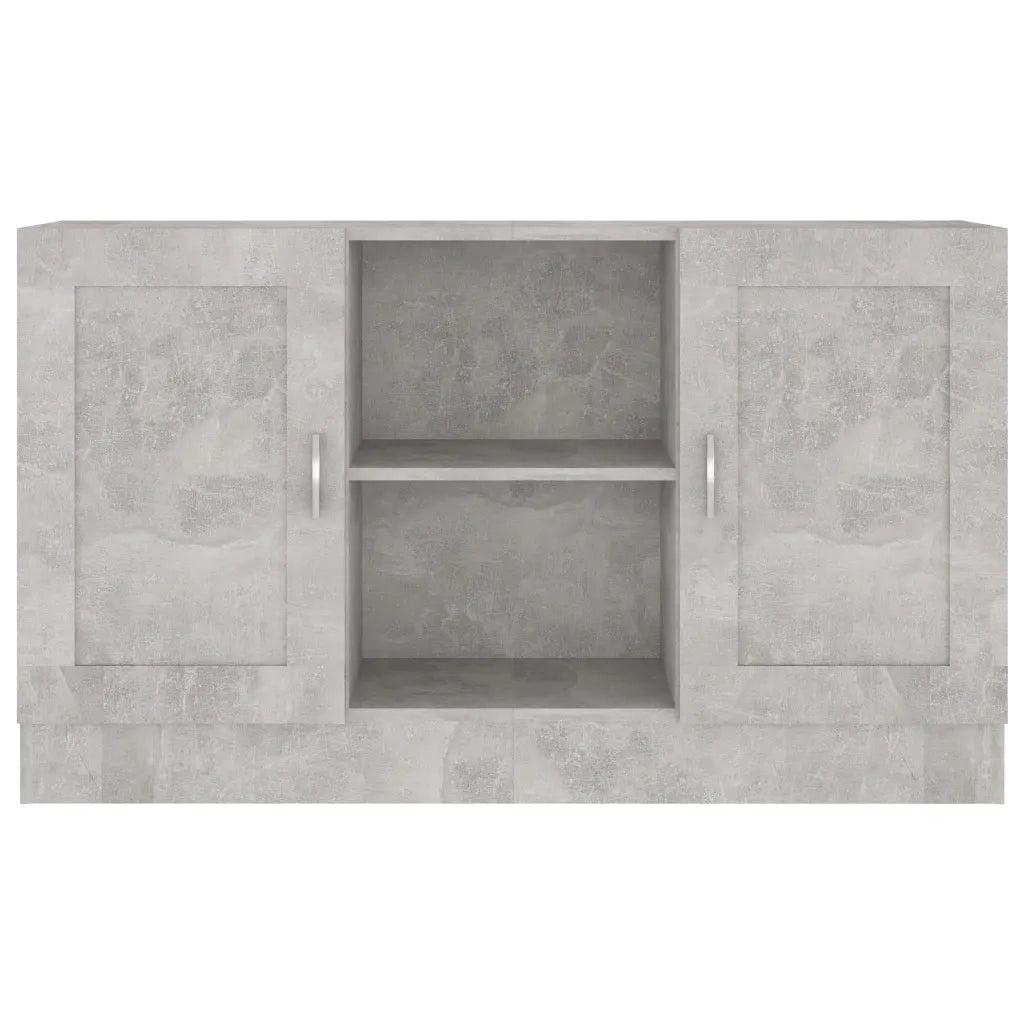 Credenza Grigio Cemento 120x30,5x70 cm in Legno Multistrato 802781