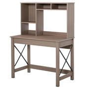 SCRIVANIA CON SCAFFALE E LIBRERIA IN LEGNO 105 X 50 X 137.5 CM