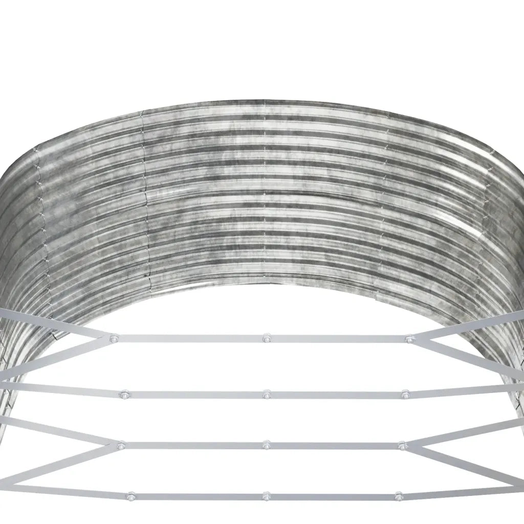 Fioriera Giardino Argento 291x140x68 Acciaio Verniciato Polvere cod mxl 42767