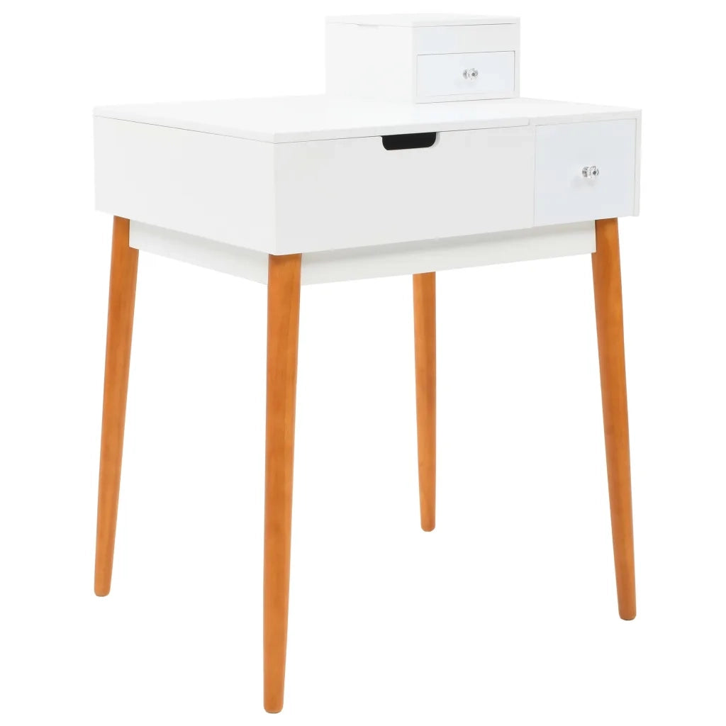 Toletta con Specchio-Tavolo da Vanit¨¤ in MDF 60x50x86 cm