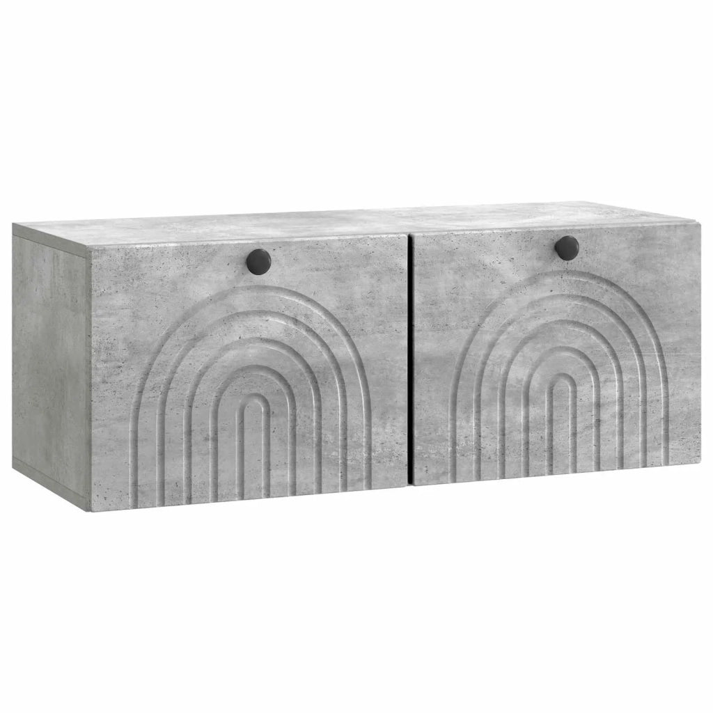 Mobile Porta TV da Muro Grigio Cemento 78,5 x 31 x 30 cm 898208