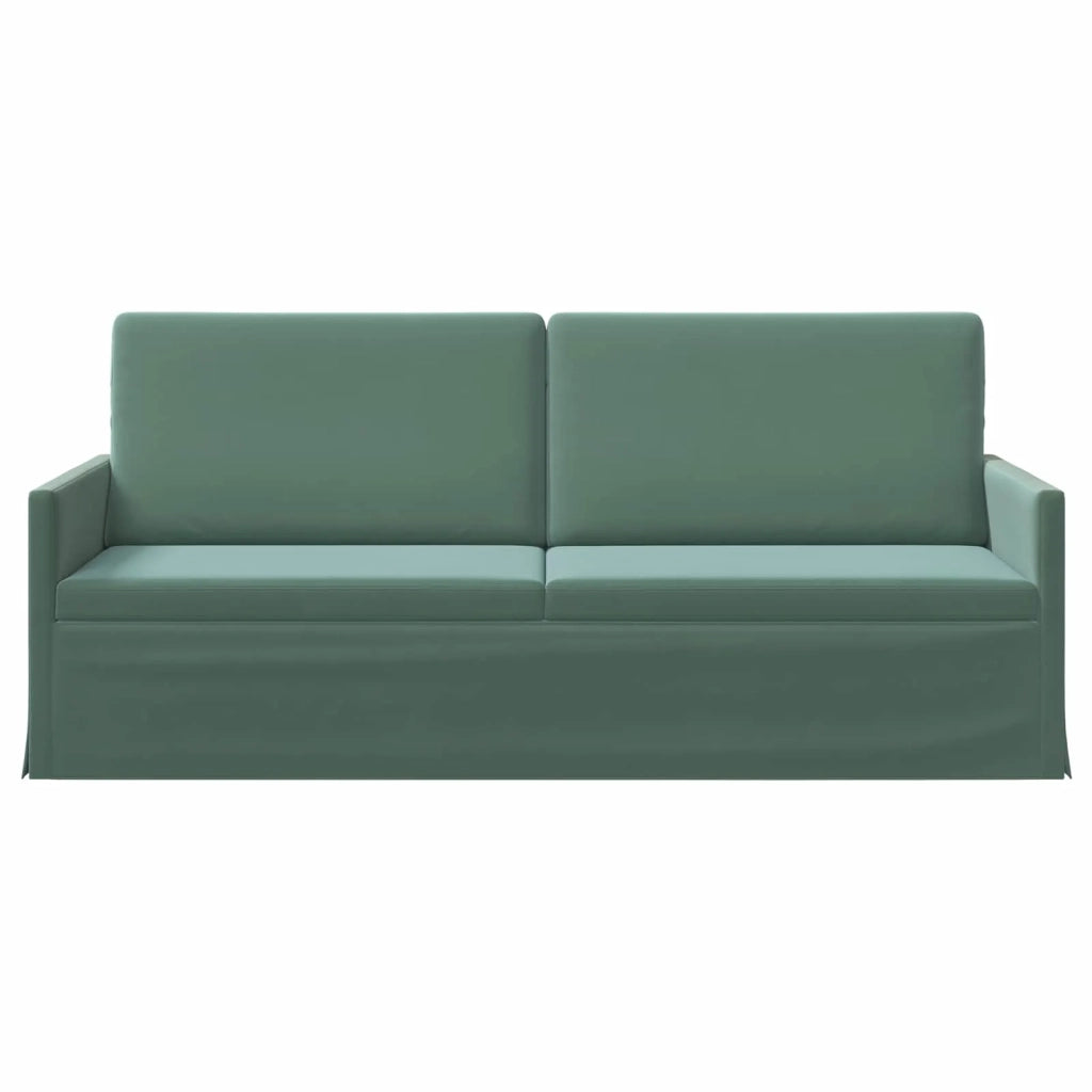 Divano a 3 posti Verde Mare 190 x 81 x 82 cm Velluto (V) 42041131