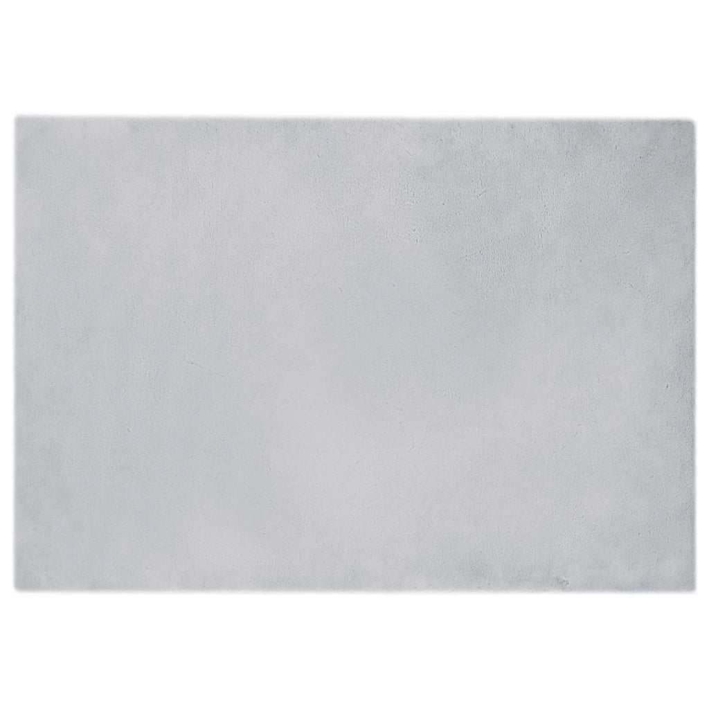 Tappeto antiscivolo in sintetica di coniglio OLITE Grigio 42021681