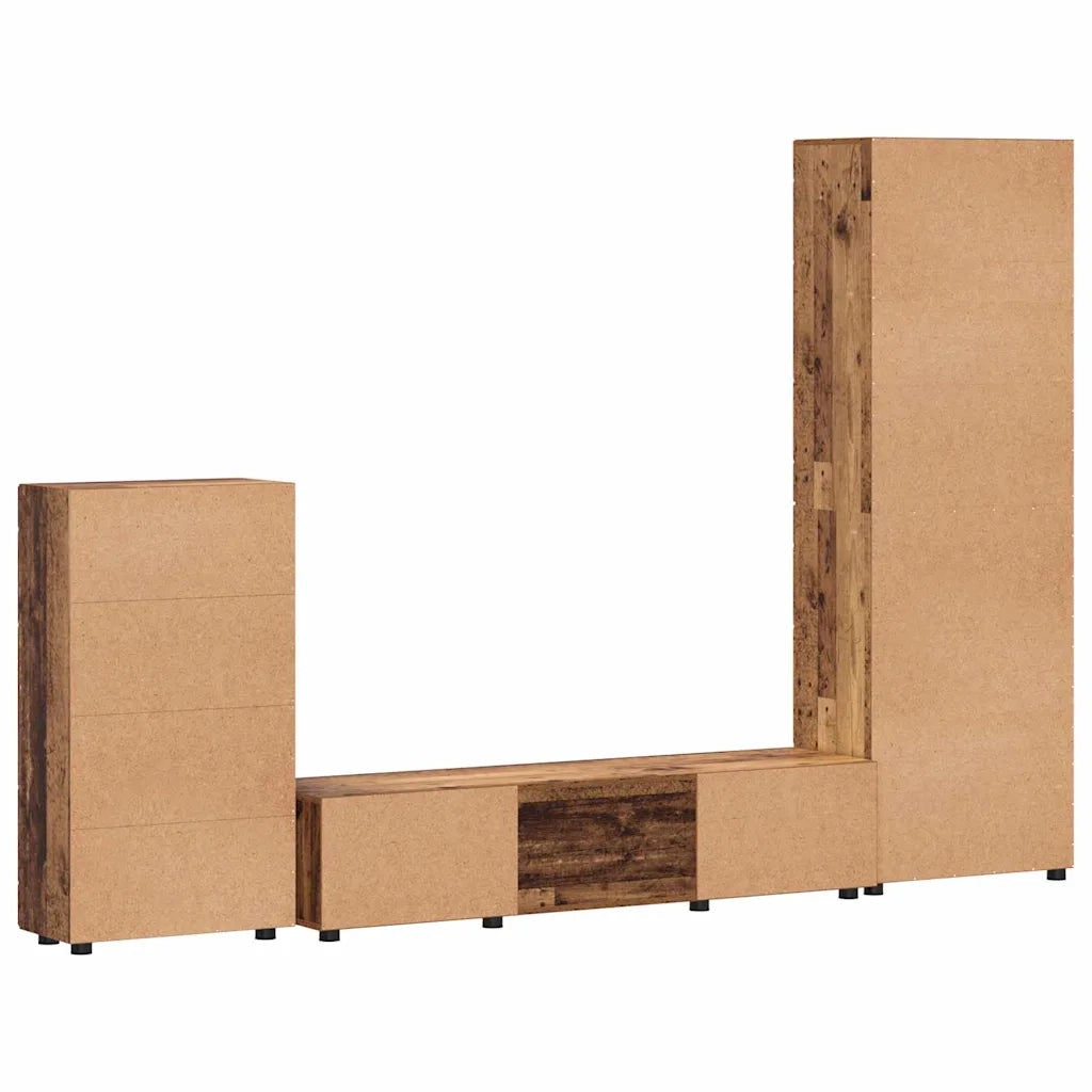 Set mobile TV FLORIN 3 pcs Legno vecchio Legno multistrato