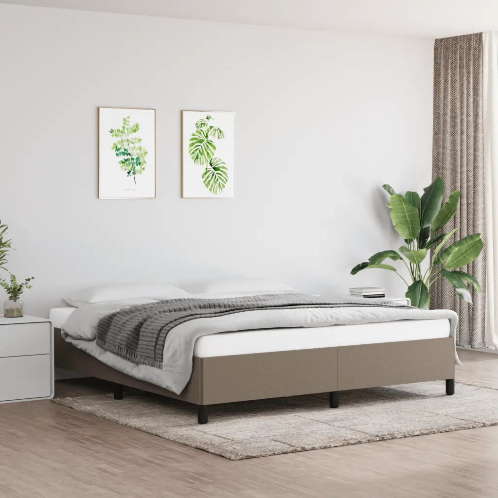 Giroletto senza Materasso Tortora 180x200 cm in Tessuto 347086