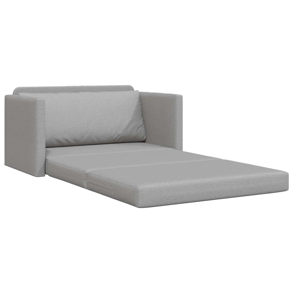 Divano letto | Sof¨¤ letto | Letto singolo Grigio Nuvola 124 x 71 x 78 cm Tessuto