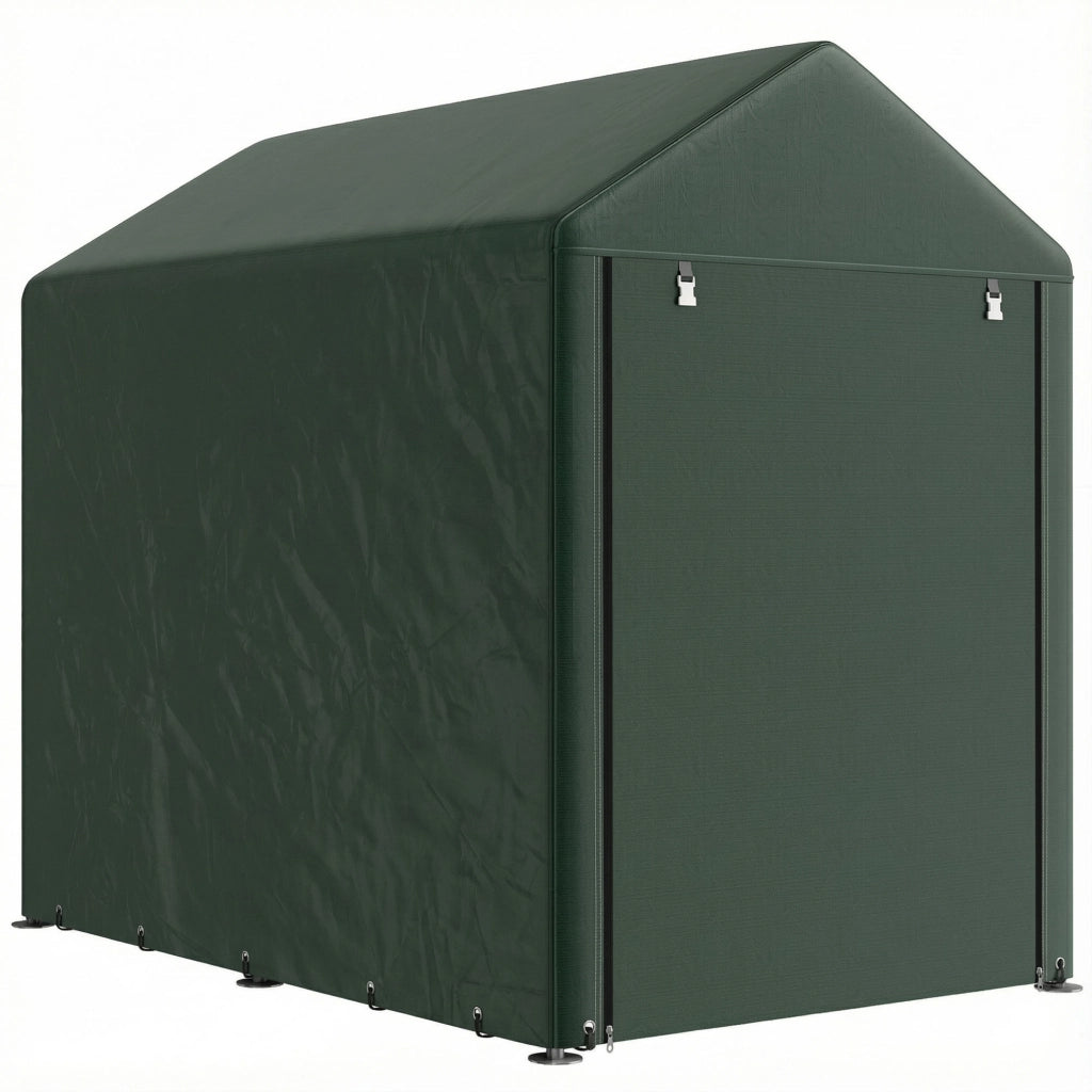 Tenda Garage per Biciclette ¨C Xylo ¨C 180x120x165 cm Verde Impermeabile Anti-UV