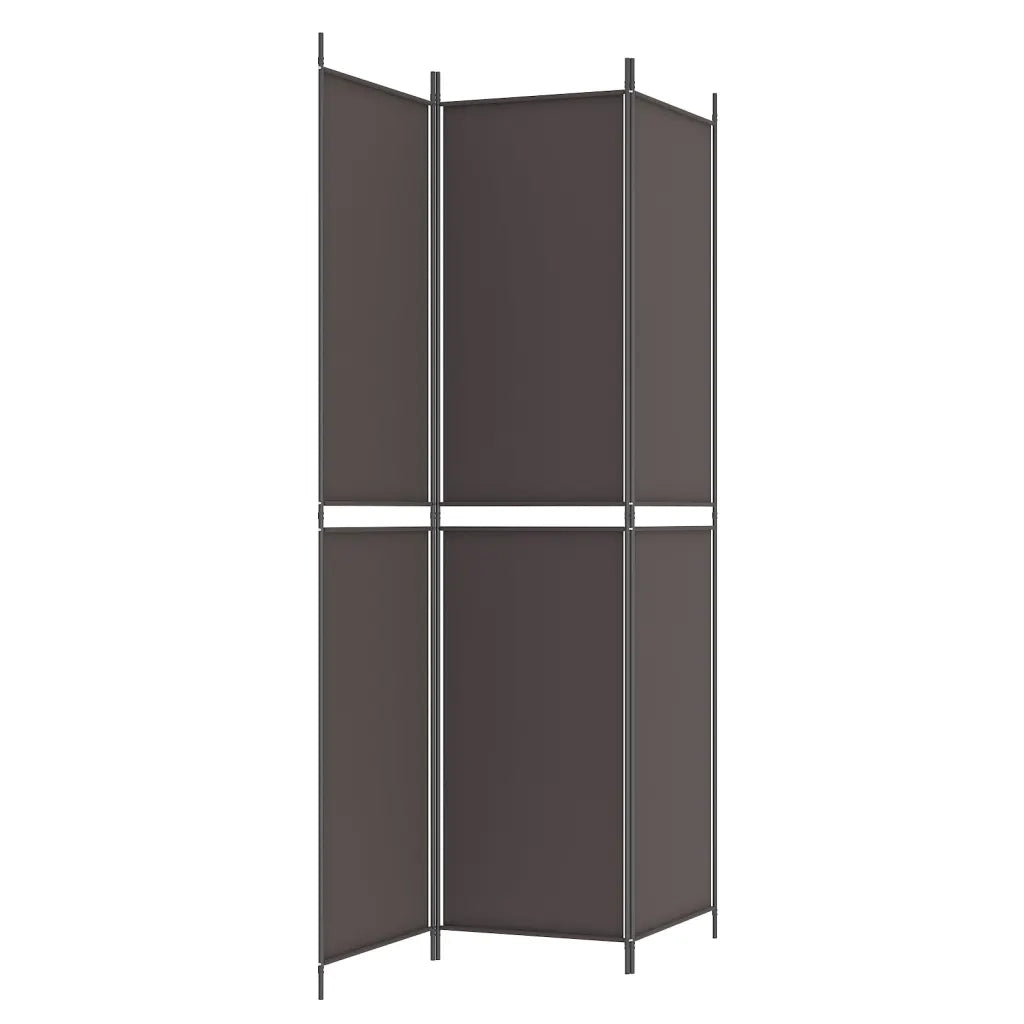 Divisorio a 3 Pannelli Marrone 150x220 cm in Tessuto cod mxl 60672