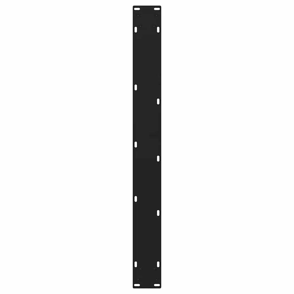 Set di 3 gambe per tavolo da pranzo dal design moderno 70 x 73 cm con piedini regolabili in acciaio nero 02_0056872