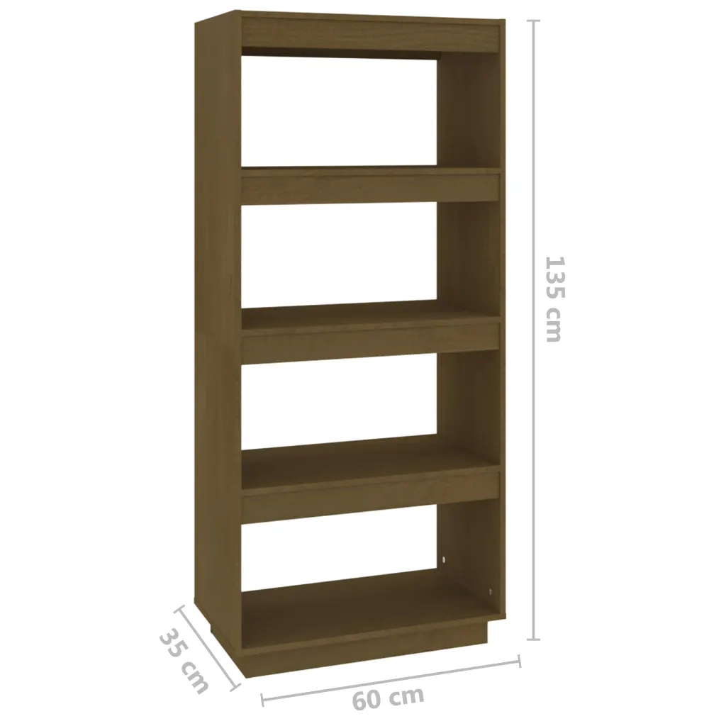 Libreria/Divisorio Ambra 60x35x135 cm in Massello di Pino 810872