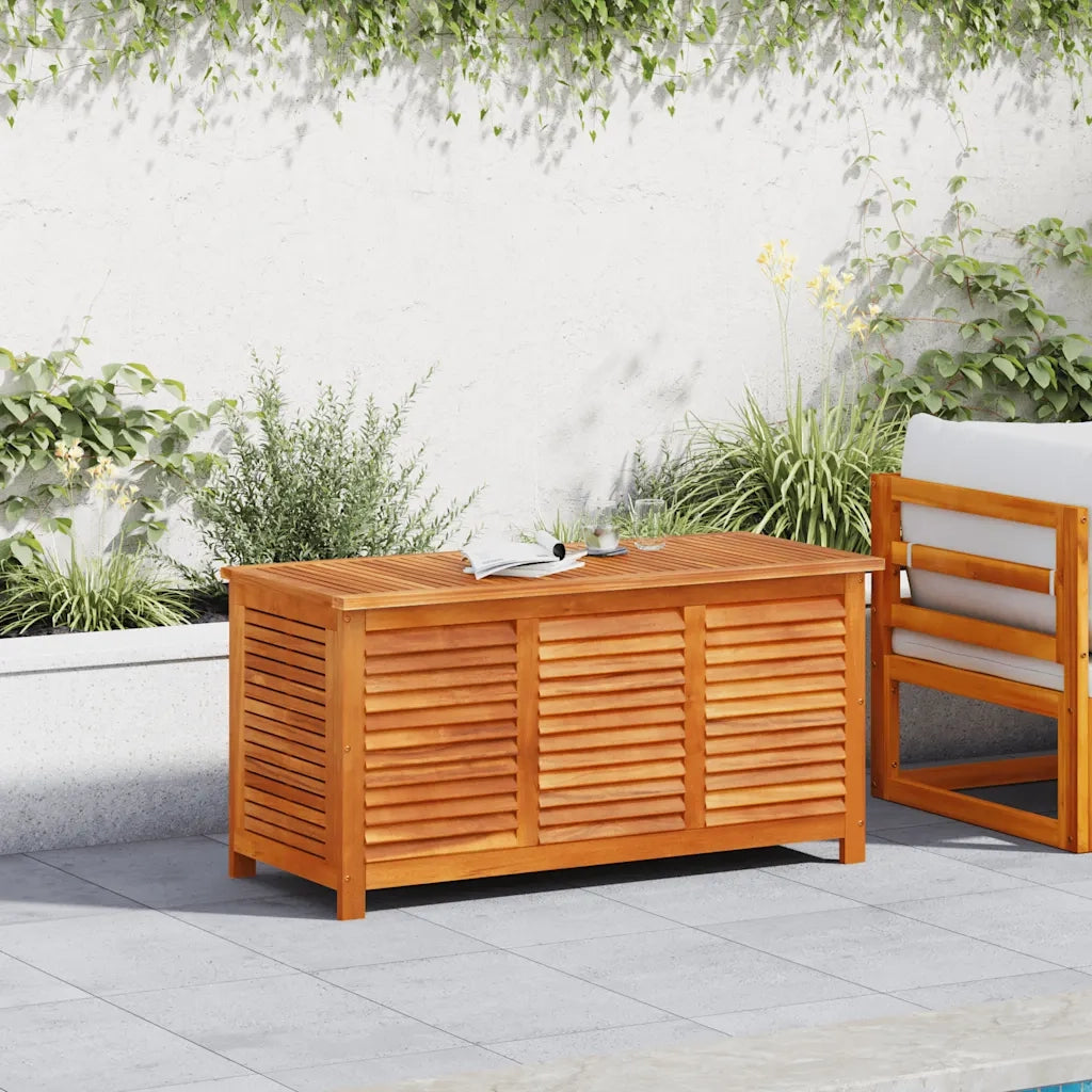 Contenitore Giardino con Feritoia 113x50x56cm Massello Acaciacod mxl 87695