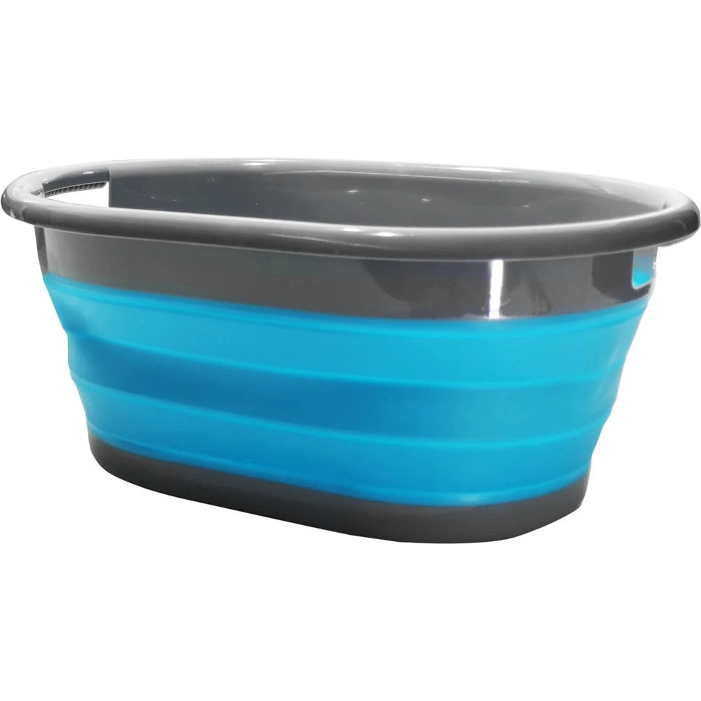 Trade Shop - Cesta Contenitore Per Bucato Richiudibile Salvaspazio 17 Litri In Plastica Silicone -