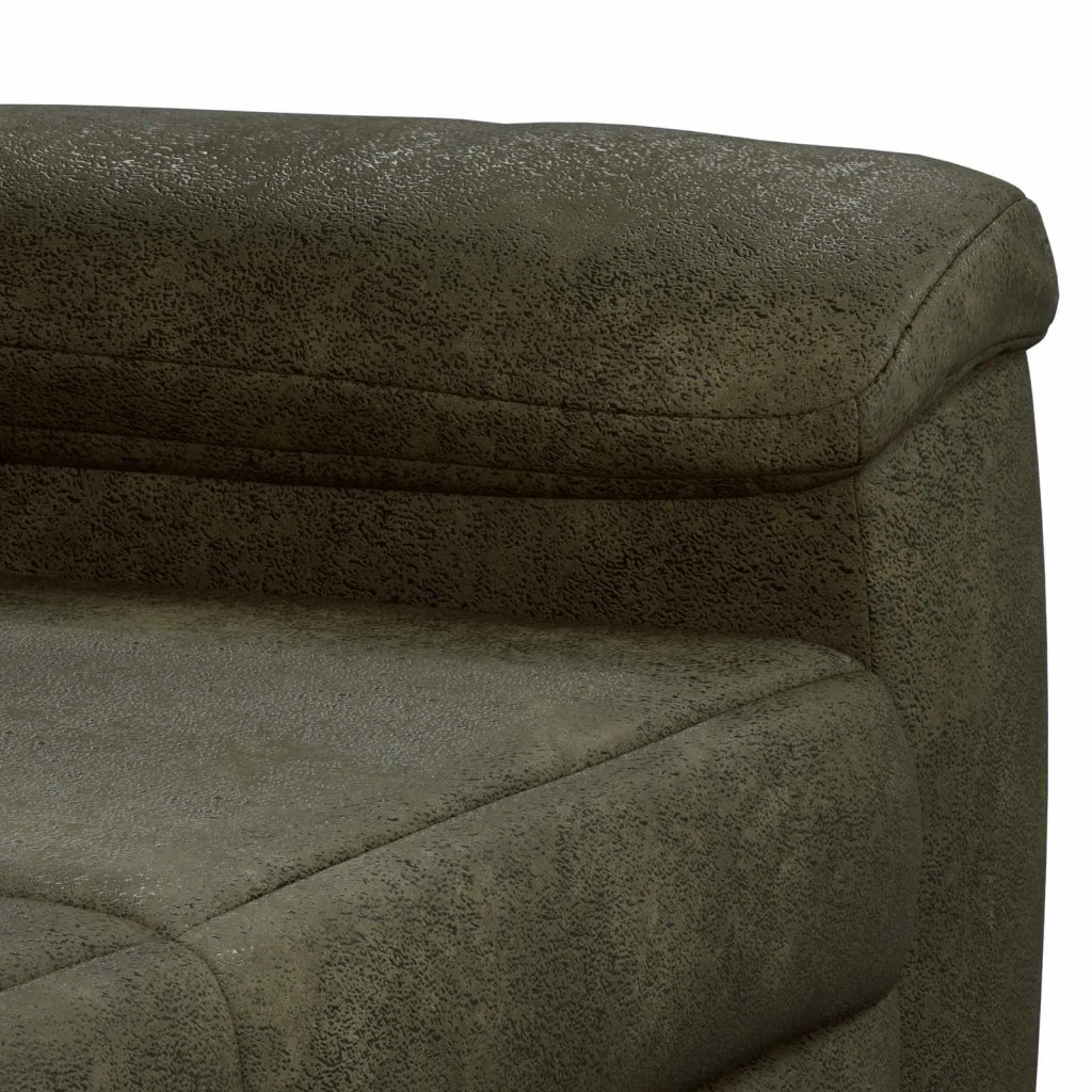 Set di divani 2 pcs Verde militare Pelle Scamosciata Sintetica 3430734