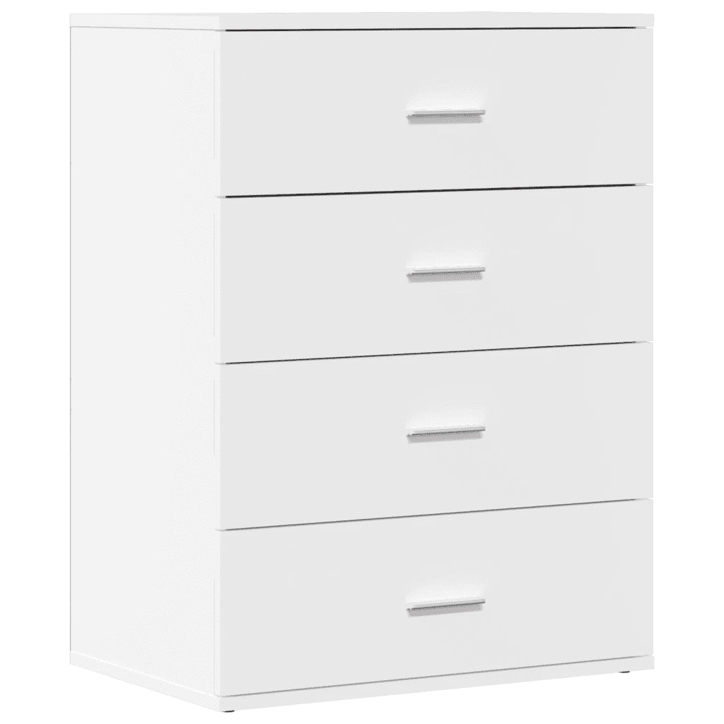 Credenze 2 pz Bianche 60x39x80 cm in Legno Multistrato
