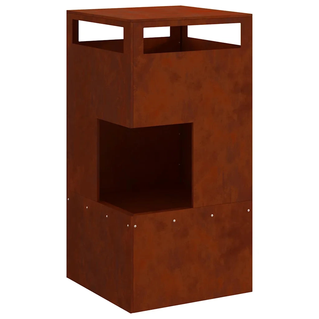 Focolare-Stufa-Camino Marrone 50 x 50 x 100 cm Acciaio 173610