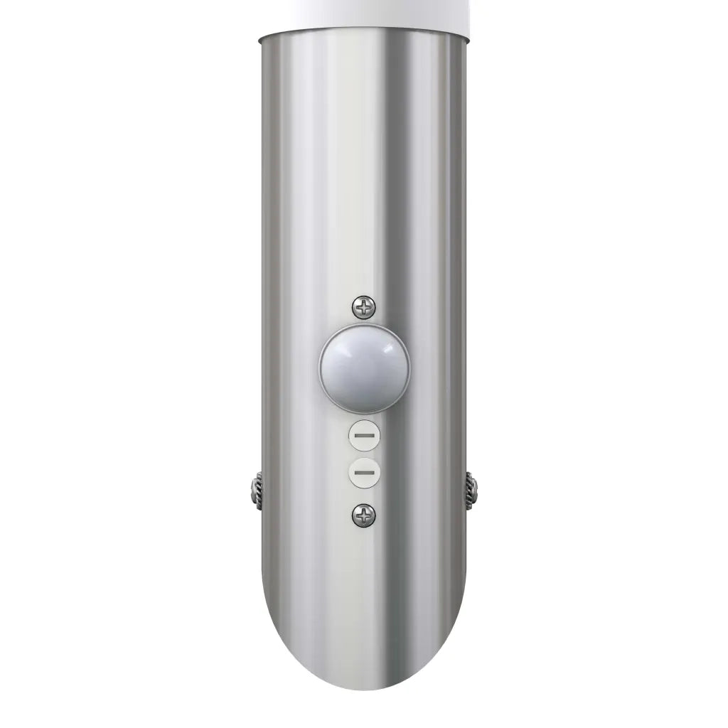 Lampioncino moderno in acciaio inox, sensore di movimento 40373