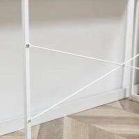 Consolle Moderna per Ingresso e Soggiorno con 2 Cassetti in Metallo 100x30x75cm - Bianco