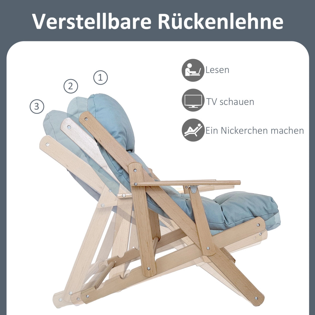 Poltrona Relax Sedia Reclinabile Massaggiante ¨C Zephmum ¨C Grigio Chiaro Tessuto Velluto