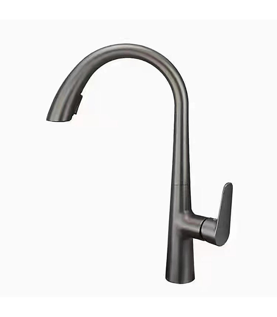Rubinetto Cucina LH-8042 Collo di Cigno | Rame Massiccio | Estraibile 2 Modi
