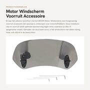 Parasole per motocicletta, visiera regolabile, in acrilico di alta qualità, duraturo, adattamento perfetto, 285 mm di lunghezza.